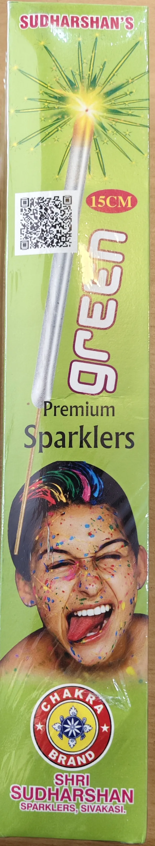 15CM GREEN SPARKLERS