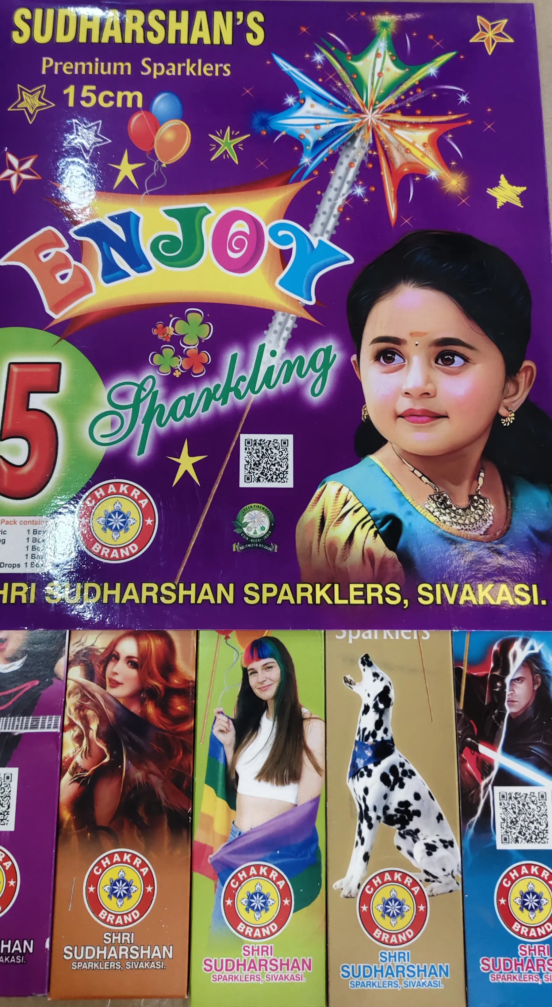 15CM 5 IN 1 SPARKLERS